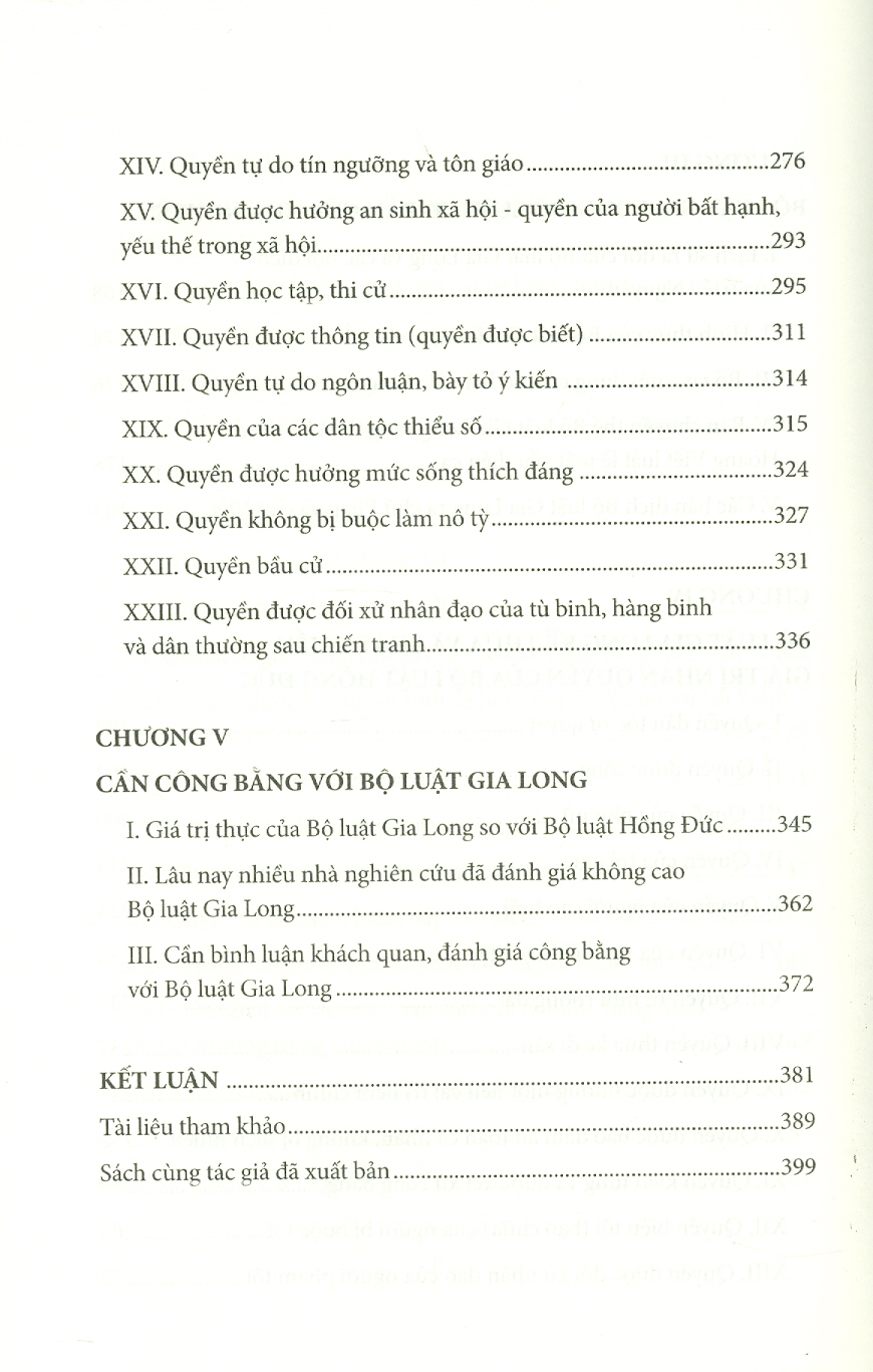 Nhân Quyền Của Người Việt - Từ Bộ Luật Hồng Đức Đến Bộ Luật Gia Long