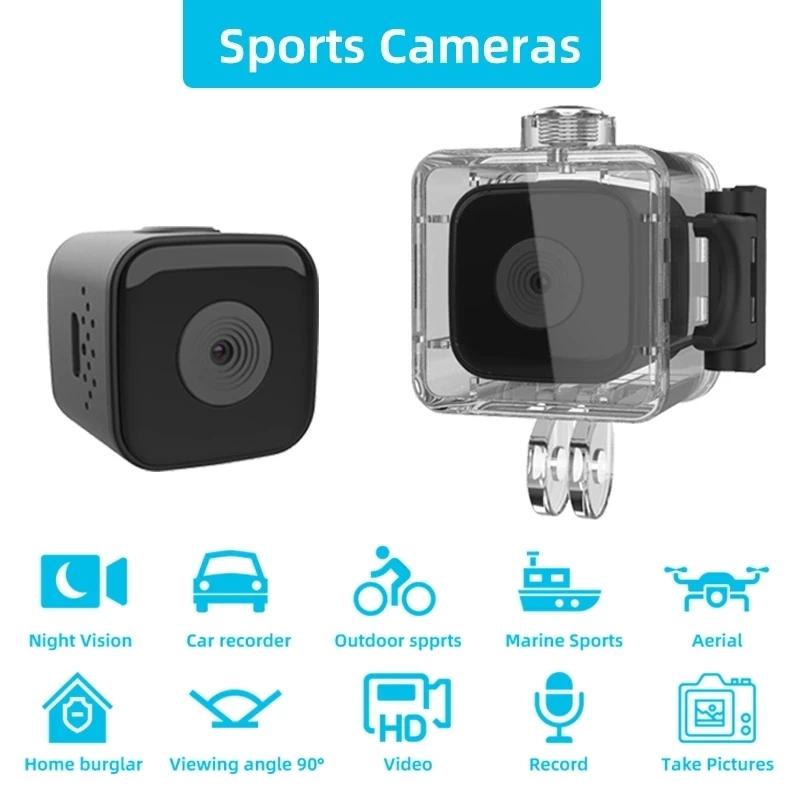 SQ28 Mini Camera Hành Động Ultra HD 1080P Camera Thể Thao Ngoài Trời Mini Quay Video Lặn Cam Chống Nước 30M