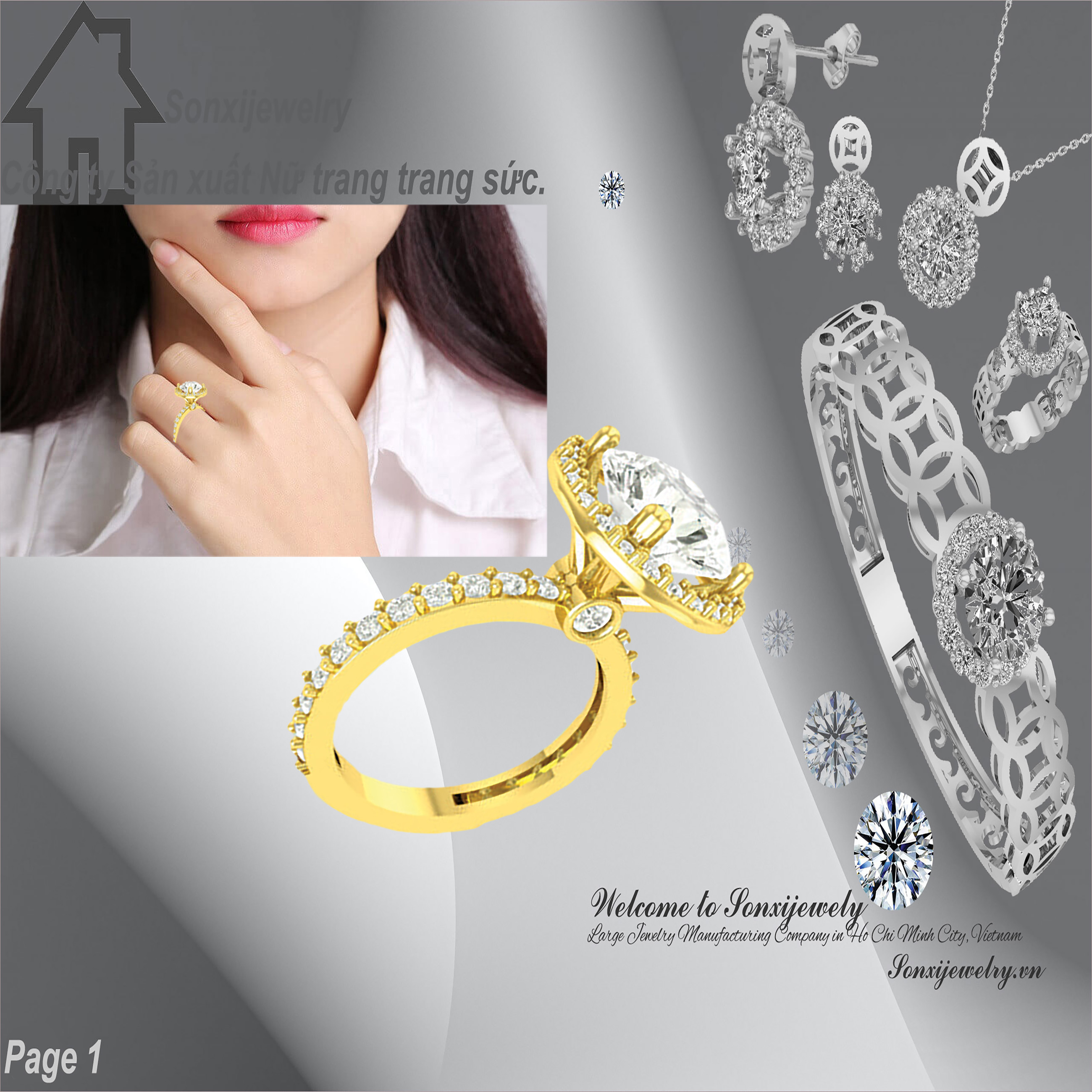 NHẪN NỮ MẠ VÀNG MẪU ĐẸP 904