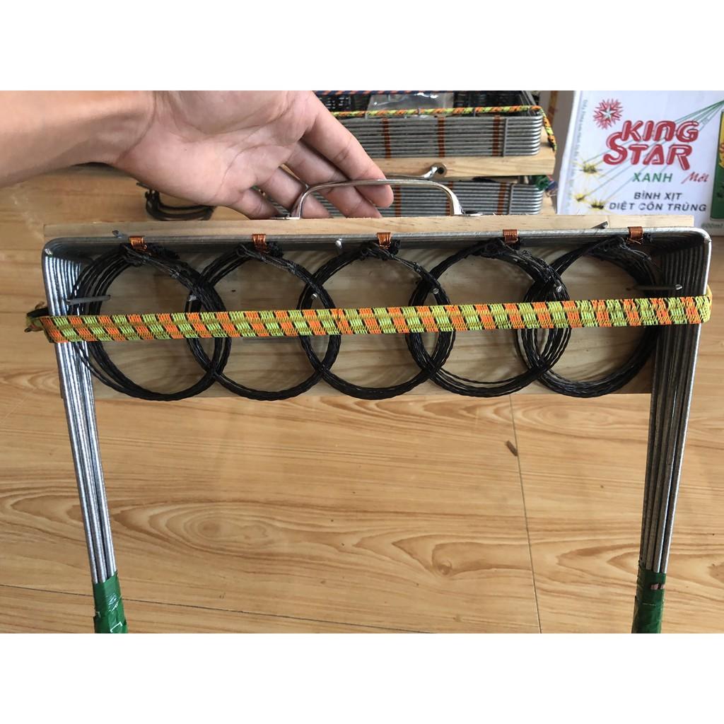 Thòng khung bẫy chồn, quốc, bịp, đa đa, gà đồng tặng 5 sợi sơ cua, sợi cước nhật đen.
