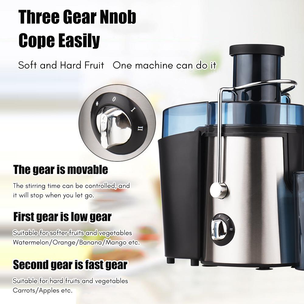 Máy Ép Trái Cây Và Rau Quả Mạnh Bằng Thép Không Gỉ Điện Gia Dụng 800W Công Suất Cao