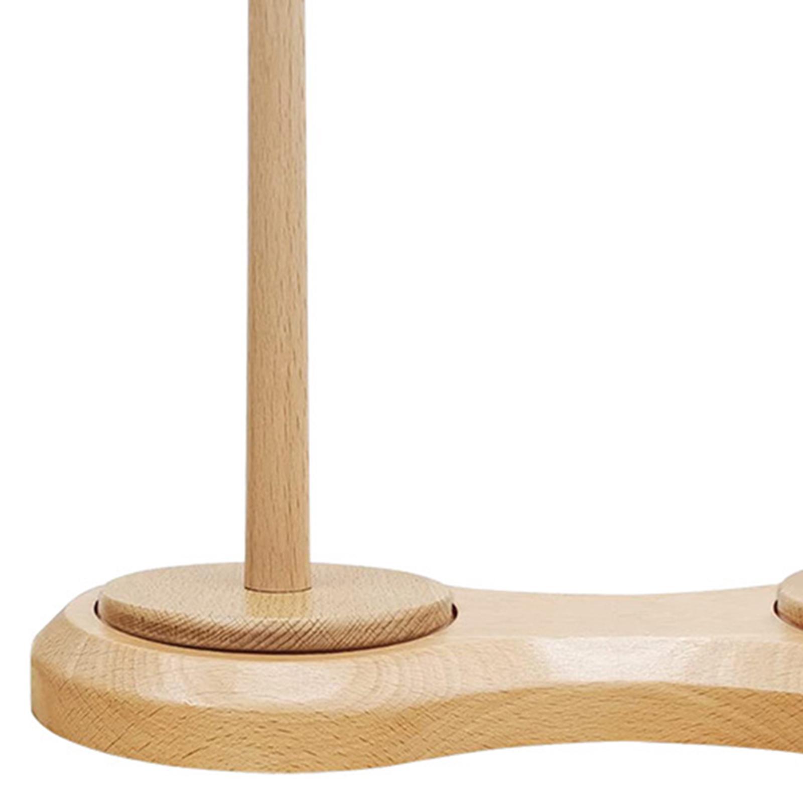 Wooden Yarn Ball Holder Hold 2 yarns Sewing Accessory for Mother Wife Sister