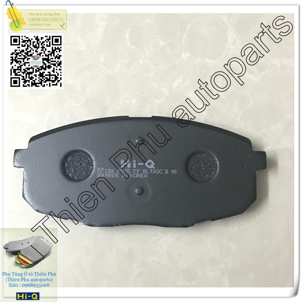 Má phanh chính hãng Hi-Q cho Hyundai i30 trước + Kia Forte + Sonata Bố thắng trước. Brake Pad
