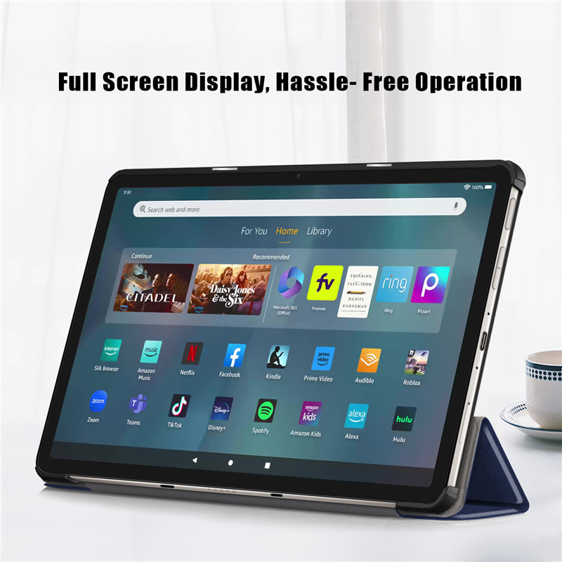 Bao Da Cover Dành Cho Máy Tính Bảng Amazon Fire Max 10 2023 11 Inch Hỗ Trợ Smart Cover