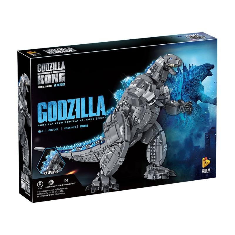 Đồ chơi Lắp ráp Vua quái vật Godzilla, Panlos 687001 King Monster, Xếp hình thông minh, Mô hình thú khổng lồ
