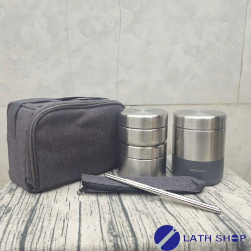 Bộ Hộp Cơm Giữ Nhiệt Lock&Amp;Lock Lhc8016 1150Ml - Hàng Chính Hãng
