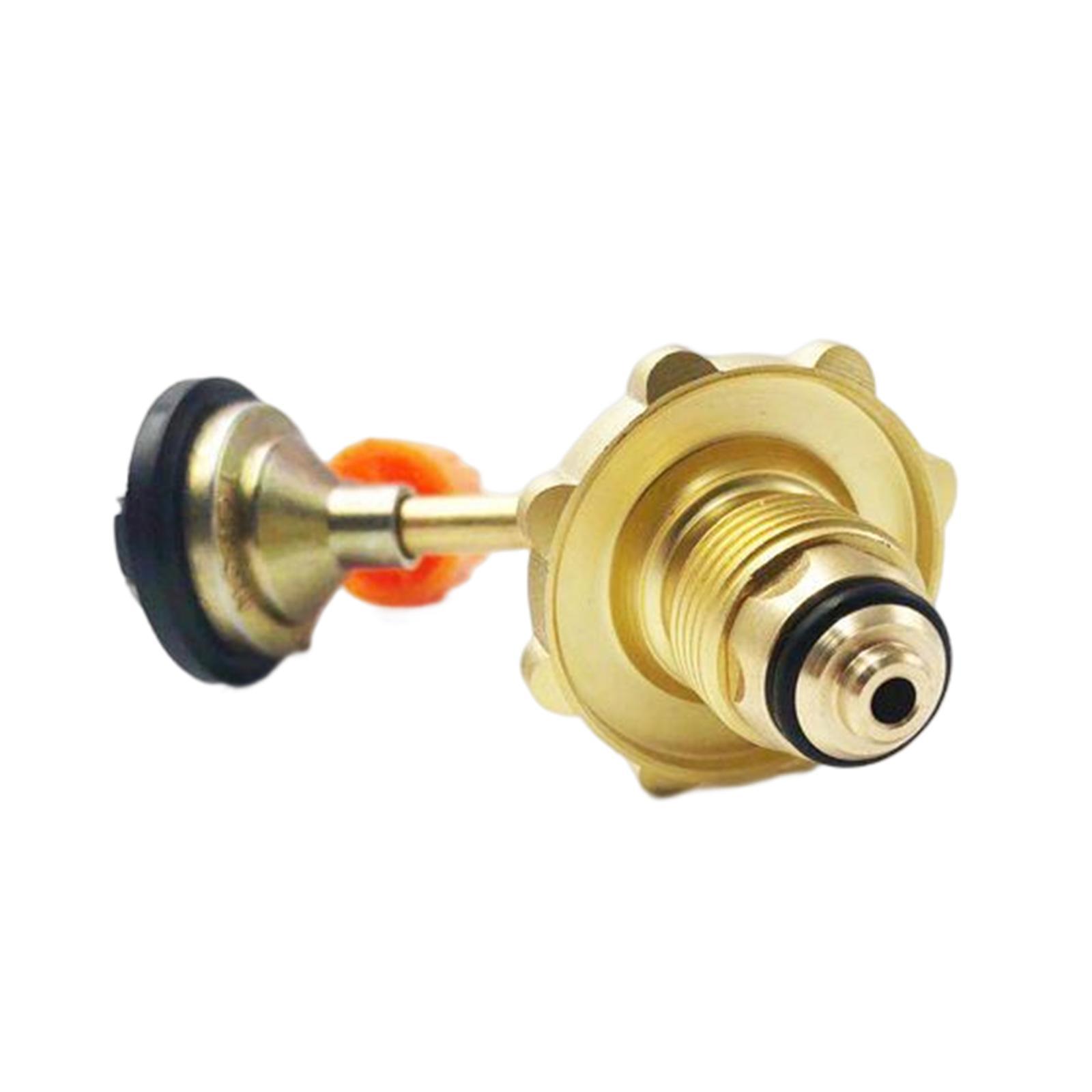 Gas Tank Refill Adapter Solid Brass Canister Accessories for Outdoor Picnic