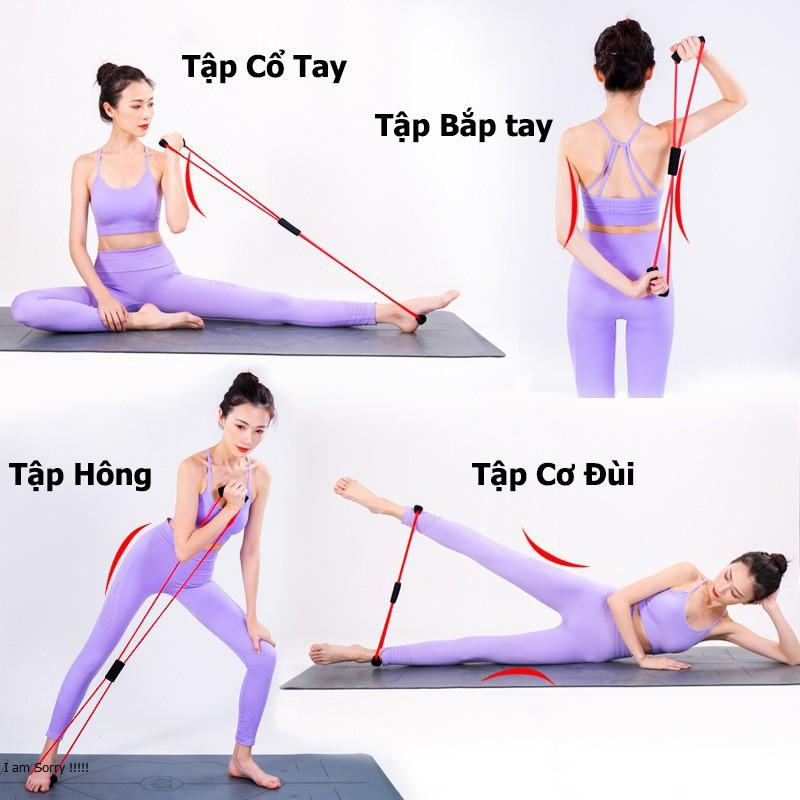 Dây kéo tập gym, Dây Đàn Hồi Kháng Lực Đa Năng Vòng Số 8 Nam Nữ DSPORT - Dụng Cụ Tập Gym Tại Nhà GY17