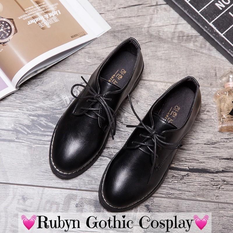 Giày Oxford đơn giản cosplay phong cách học sinh nhật bản ( NHÁM và BÓNG ) Size 35 - 40