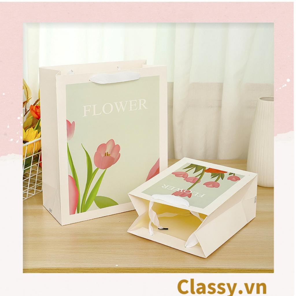 Túi giấy Classy chất liệu dày dặn, quà tặng, đi shopping tiện lợi Q1495