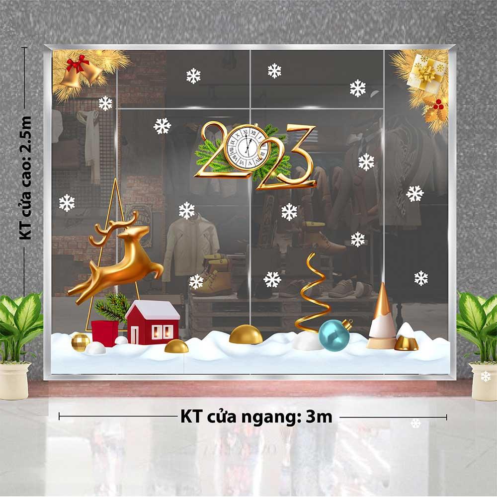 DECAL TRANG TRÍ GIÁNG SINH 2023 COMBO SỐ 21