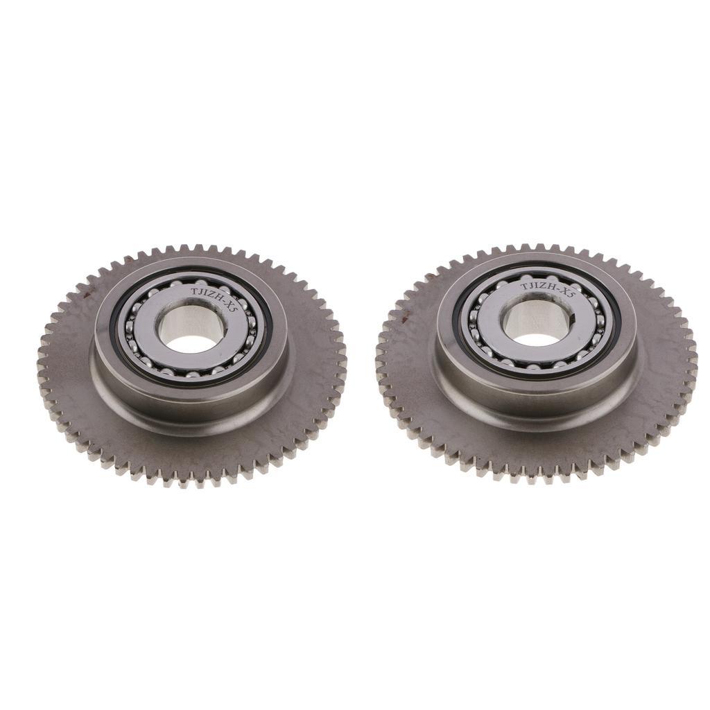 2pcs Starter Motor Drive Clutch for GY6 125cc 150cc Engine Scooter Go Kart