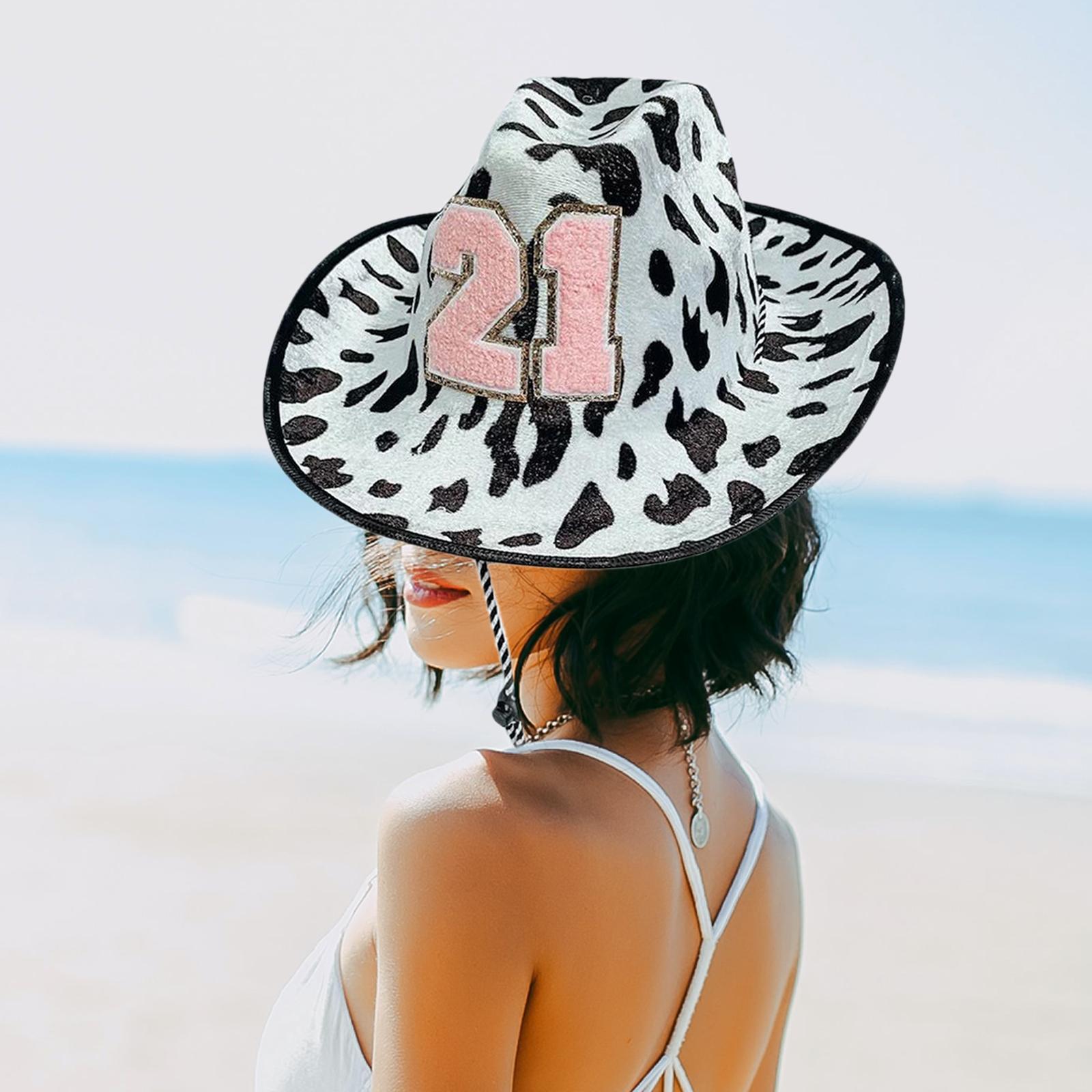 Cow Cowboy Hat Cowgirl Hat Women Cowboy Hat Cow Hats for Fancy Dress Dress up