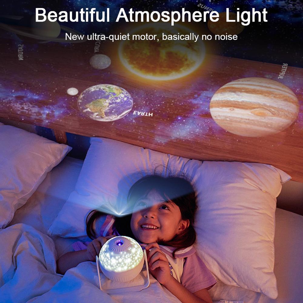 Galaxy Projector Moon lamp-Baby Night Light Star Planetarium Projector 7 in 1 Constellation Projection for Party Decor