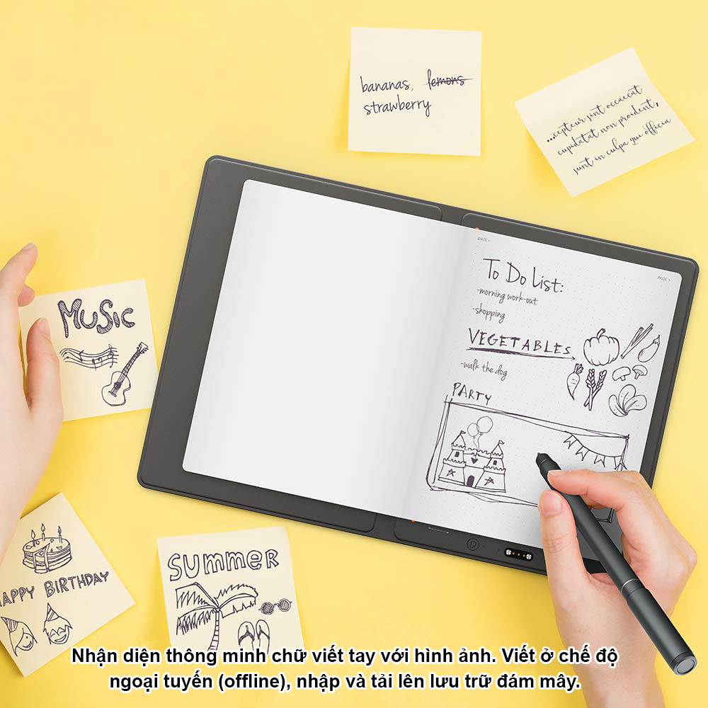 Sổ Tay Điện Tử Thông Minh XP-Pen Note Plus Smart Notepad Digital Notebook - Hàng Chính Hãng