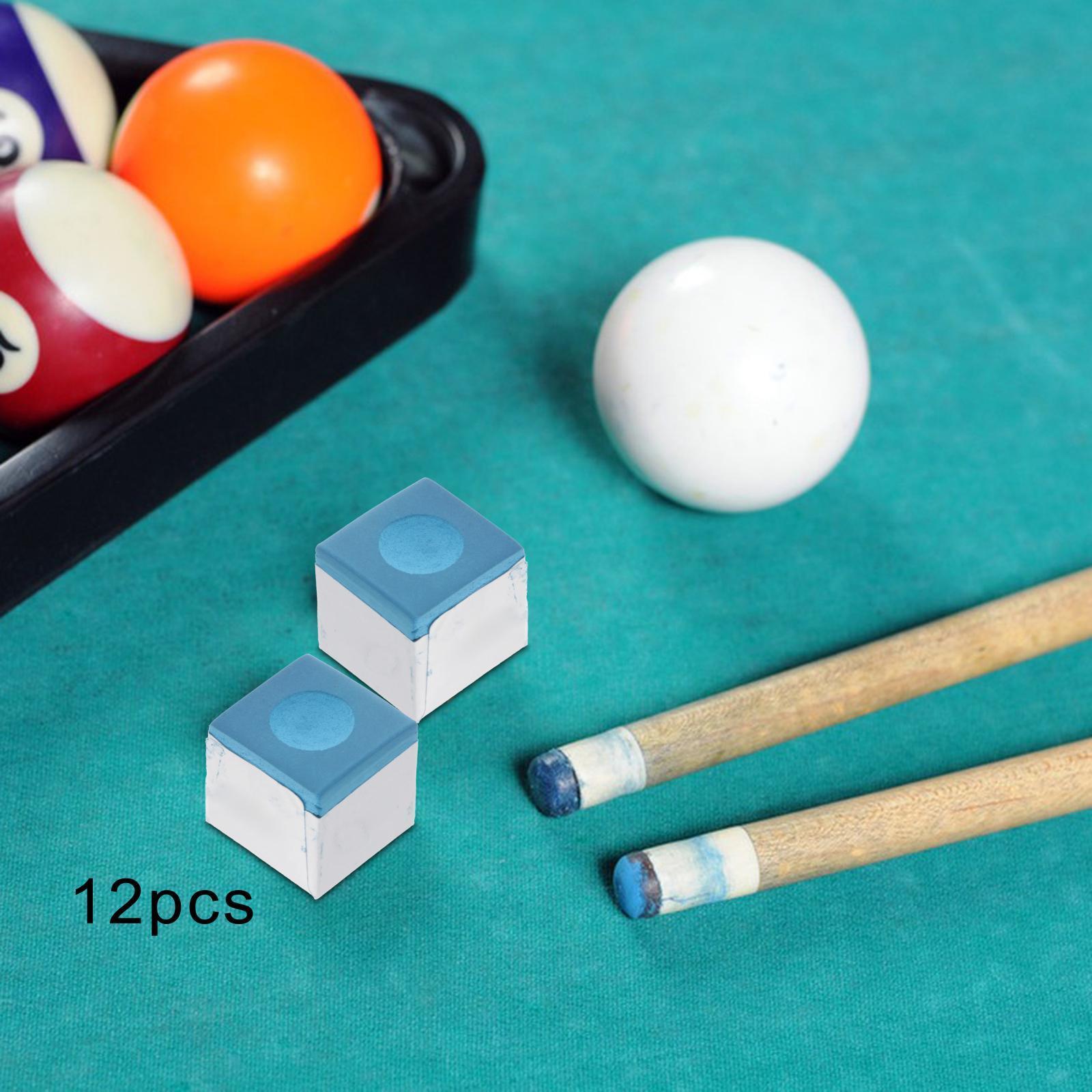12 Pieces Pool Chalk Cubes Cubes of Pool Cue Chalk Accessory for Tournaments