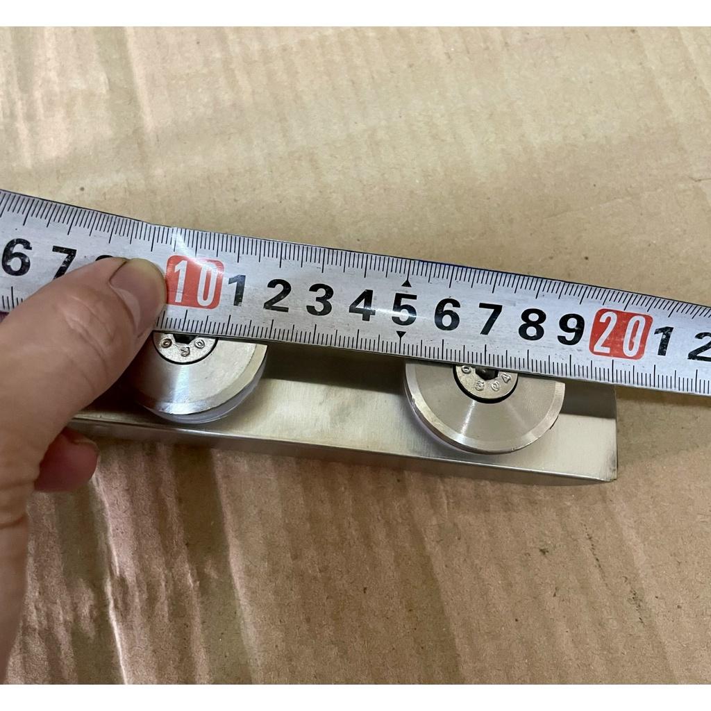 Chân kẹp kính hộp 20*40 cho lan can kính - Trụ inox lan can kính cường lực