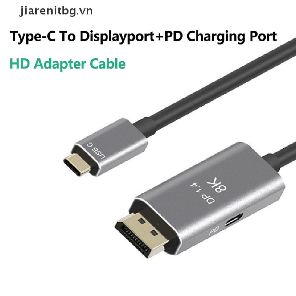 JJ USB C to DisplayPort 1.4 8K Cable USB-C PD 8K@60Hz Thunderbolt 3 to DisplayPort JJ