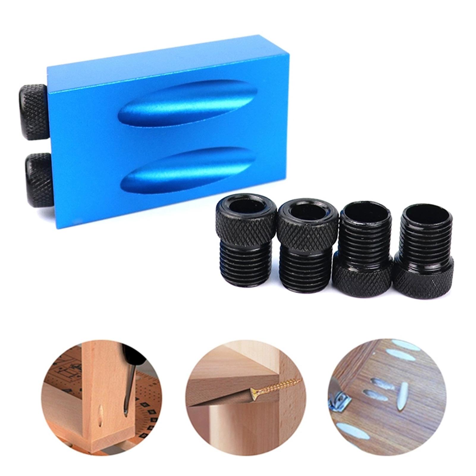 Bộ 7 Dụng Cụ Định Vị Lỗ Khoan 15 Độ 6 / 8 / 10mm Chuyên Dụng Cho Thợ Mộc