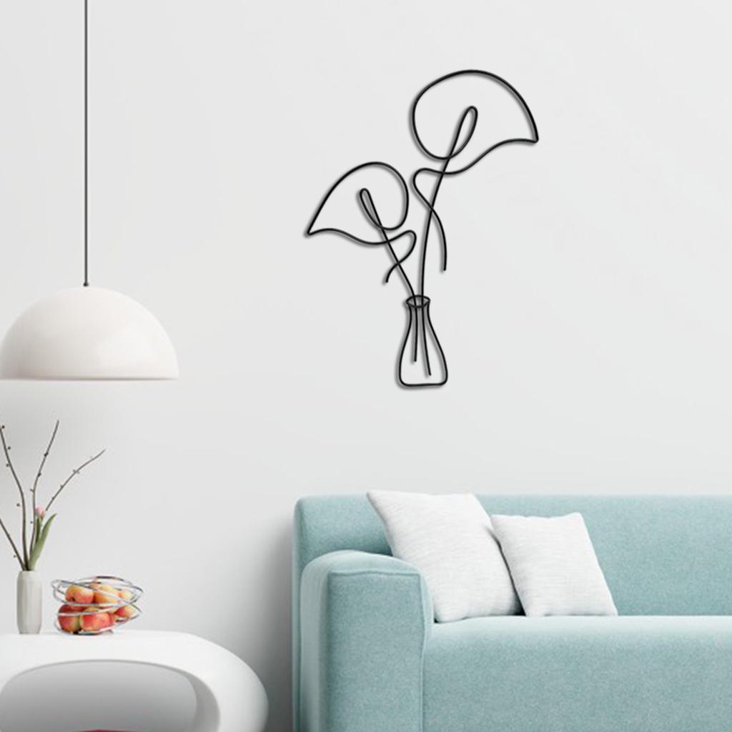 Metal Flower Wall Art Sculpture Decoration Indoor Wall Decor