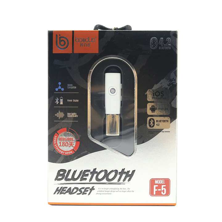 Tai Nghe Bluetooth Không Dây Boliduo F5 - Bluetooth Ver 4.2 - Hàng Chính Hãng