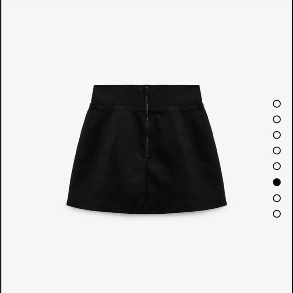 CHÂN VÁY ĐEN A KHÓA NỔI