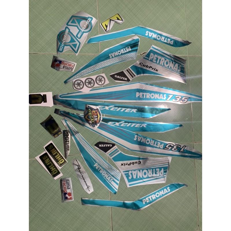 Tem exciter 135 petronas xanh ngọc crom