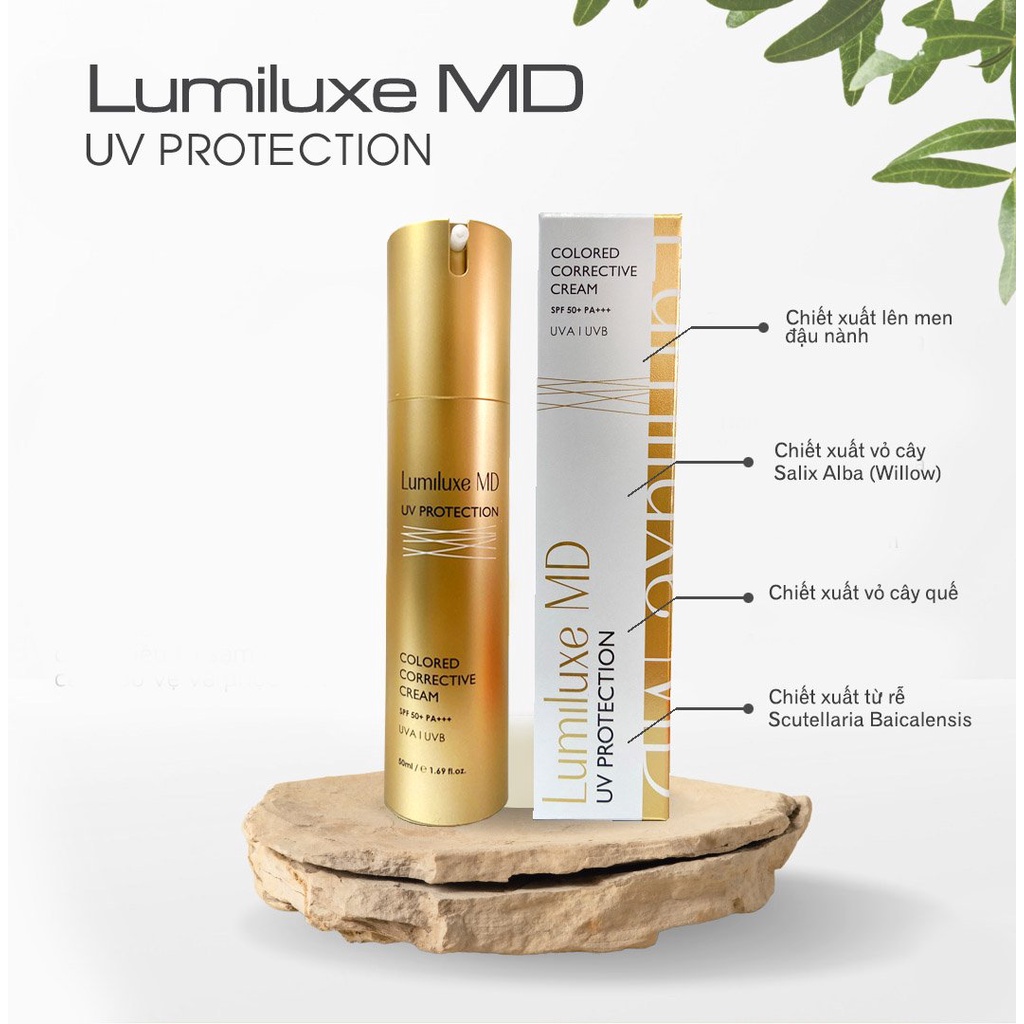 Kem Chống Nắng Lumiluxe MD spf 50 PA+++