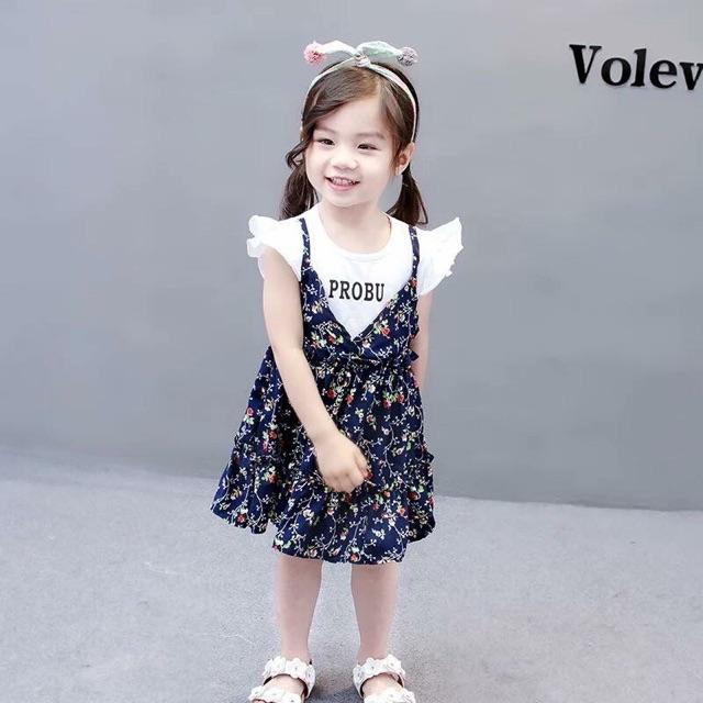 Váy hoa 2 chi tiết DHOA5949 ThanhThuy