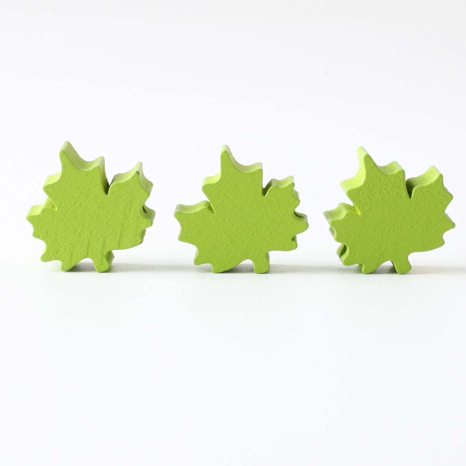 Thanksgiving Fall Beads Wooden Beads Beading Round Ornament Maple Leaf Beads Loose Beads Spacer Beads for Pendant DIY Crafts Jewelry Making