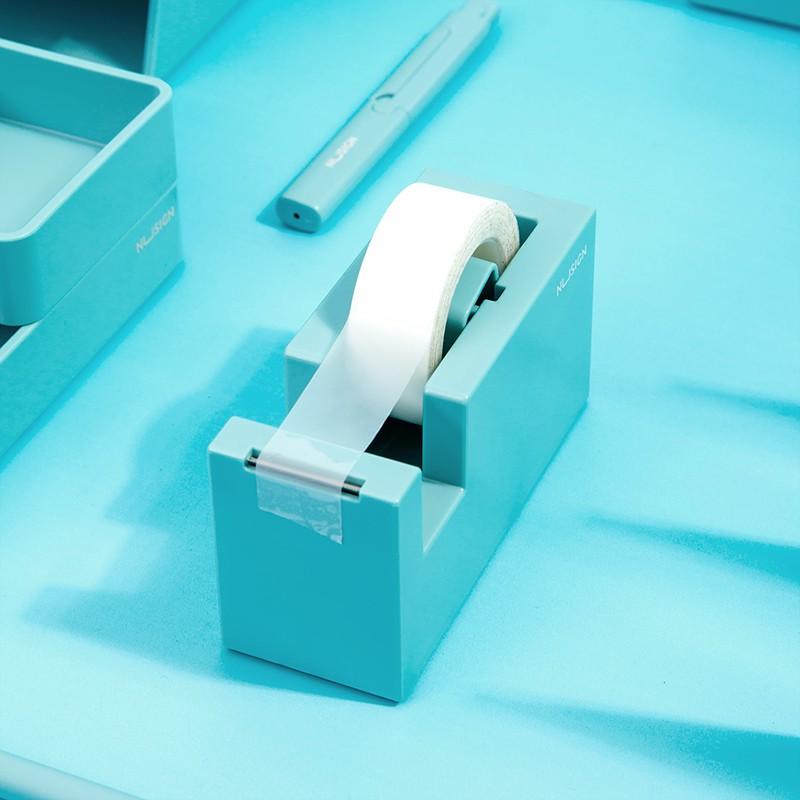 Cắt băng dính để bàn Nusign - chất liệu nhựa ABS cao cấp - Xanh dương/Hồng/Xám đen/Trắng - 1 chiếc - NS121