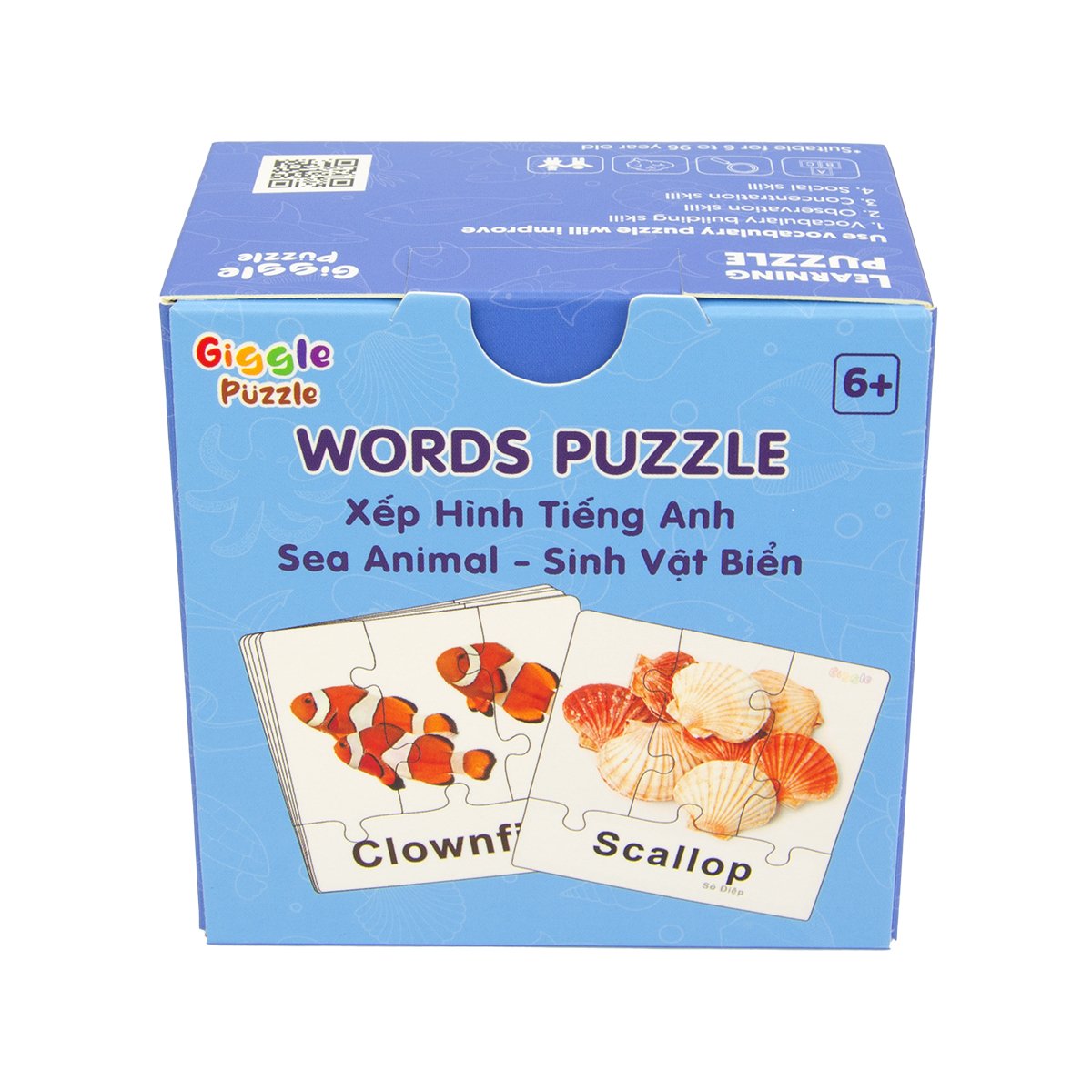 Đồ chơi xếp hình từ vựng Tiếng Anh - Xếp hình - Giggle Puzzle - Nguyễn Trắc