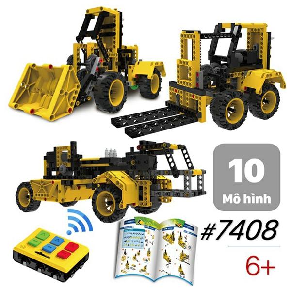 Đồ Chơi Lắp Ráp Xe Cơ Giới Điều Khiển Từ Xa - RCM Construction Vehicles #7408 (227 Mảnh Ghép)