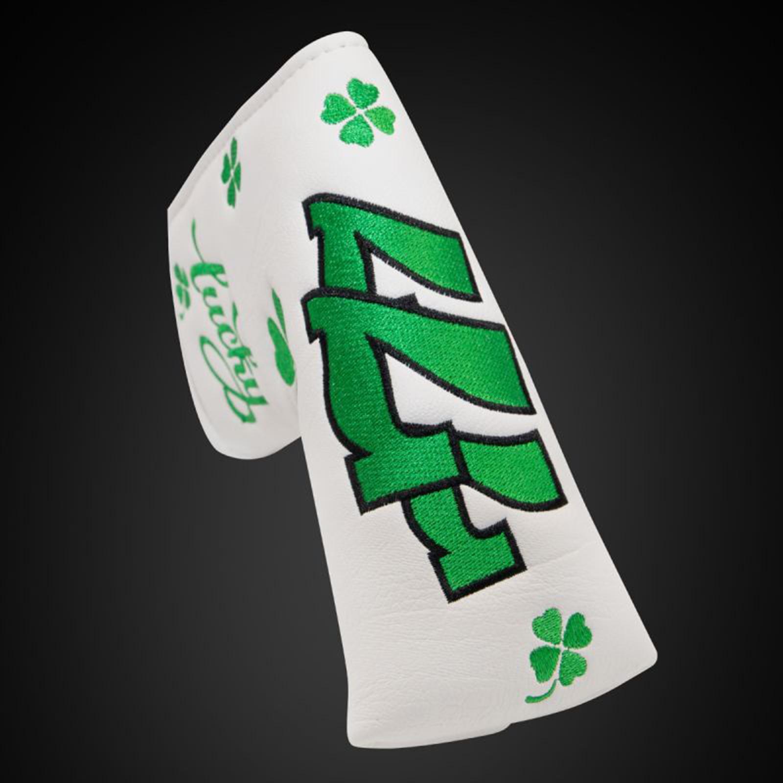 2x Waterproof Embroidery Golf Putter Cover Club Blade Head Cover Headcover Golf Protective Sleeve Golfer Equipment Gift