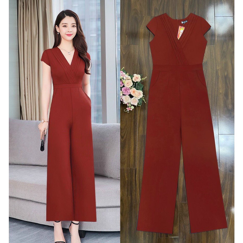 Jumpsuit Dài Thiết Kế Jumsuit dài ống suông ly ngực xinh xắn