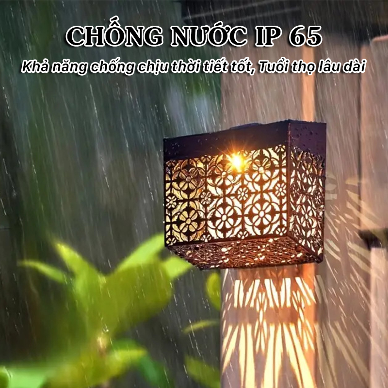 Đèn Trang Trí Năng Lượng Mặt Trời Gắn Tường, Lắp Đặt Dễ Dàng, Trang Trí Ban Công, Cổng Nhà - DA3029