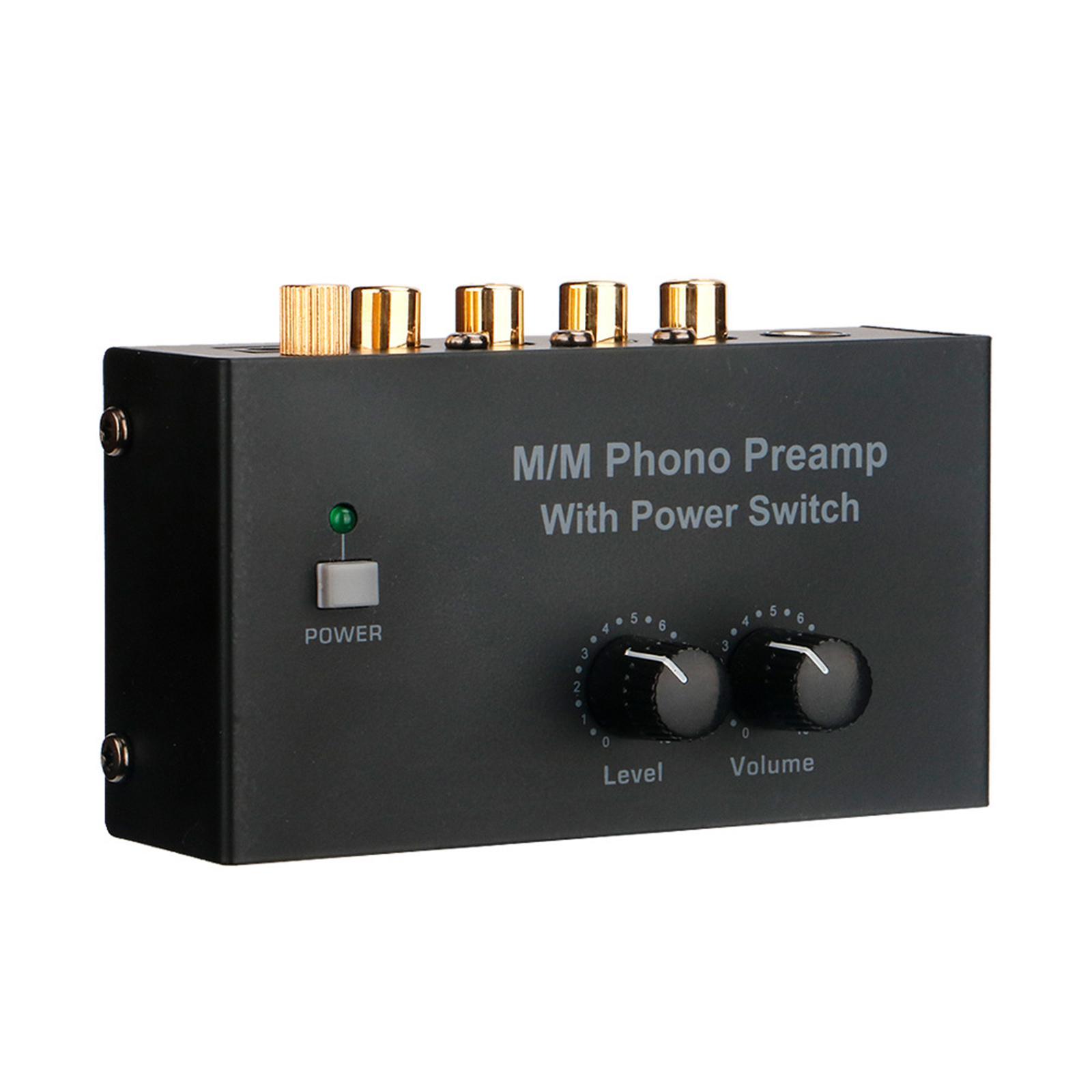 Phonograph Preamplifier Low Noise Audio Stereo for Meetings DJ Mixers Home