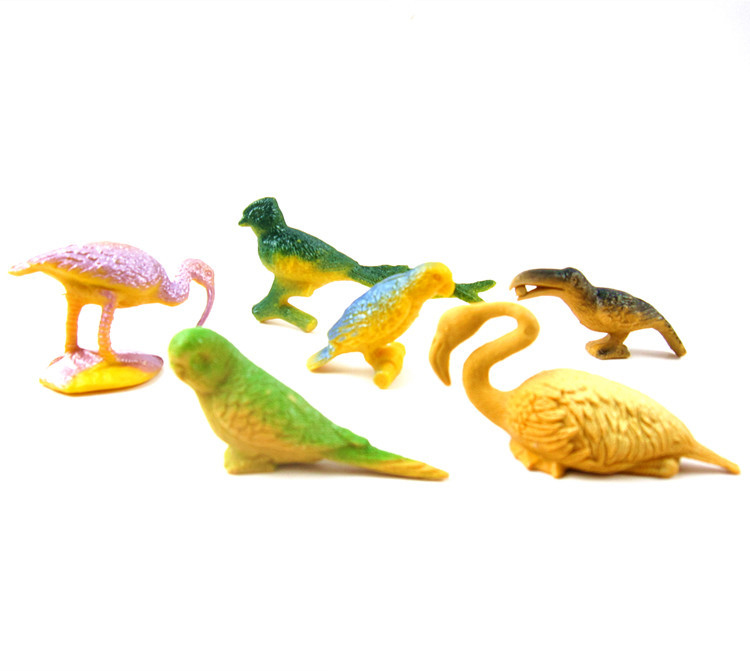 Bộ Mô Hình Nhựa Đồ Chơi 6 con Chim Hạc Chim Sẻ Bird Plastic Toys PB12