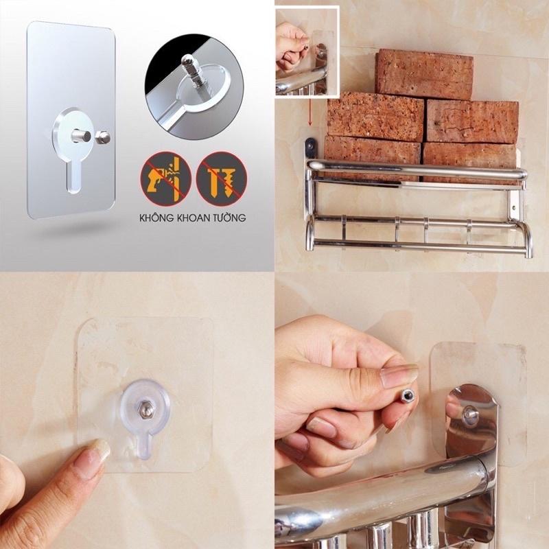 Miếng Dán Tường Ốc Vít Cường Lực Treo Giá Kệ, Treo Tranh ảnh Không Cần Khoan Tường