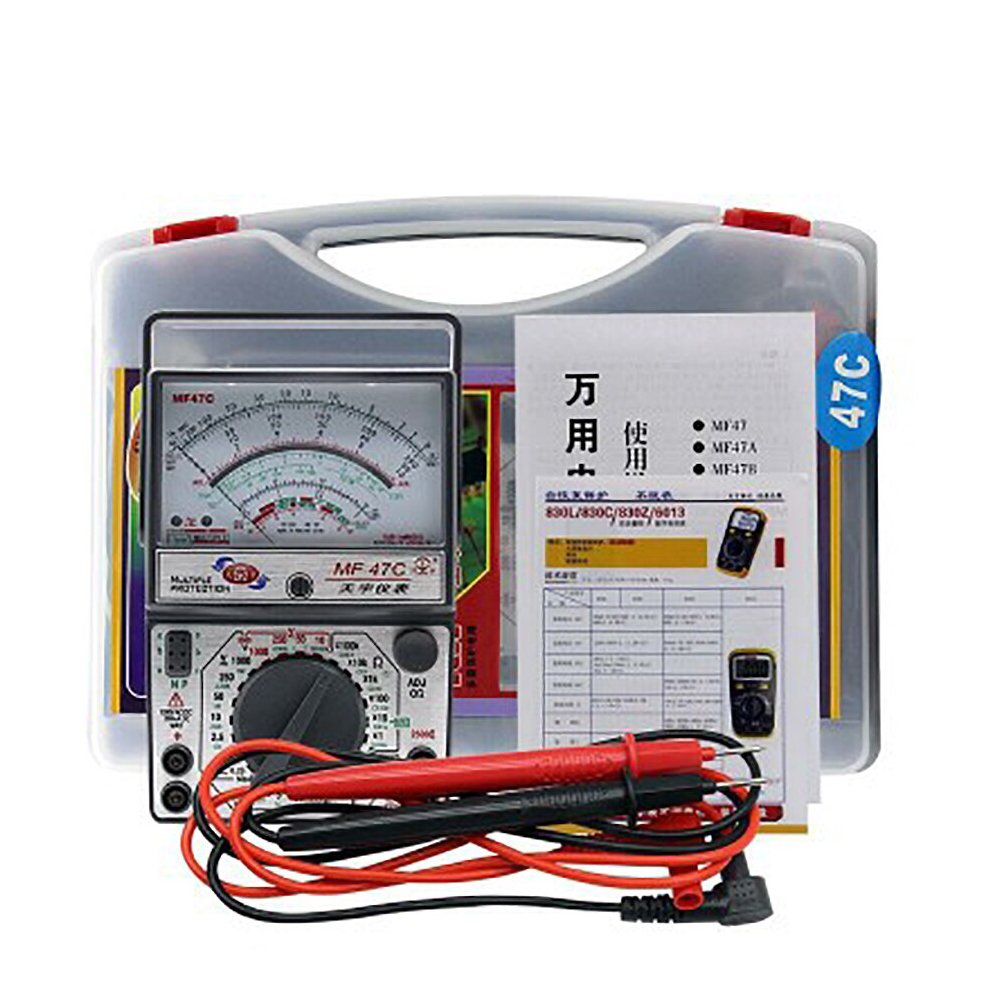 Đồng Hồ Kim Vạn Năng ABG MF47C Kỹ Thuật Số Máy Kiểm Tra Điện Áp Dòng Điện Trở Màn Hình Analog Đồng Hồ Vạn Năng Dụng Cụ Điện Dc/Ac
