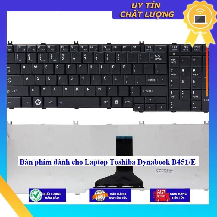 Bàn phím dùng cho Laptop Toshiba Dynabook B451/E - Hàng Nhập Khẩu New Seal