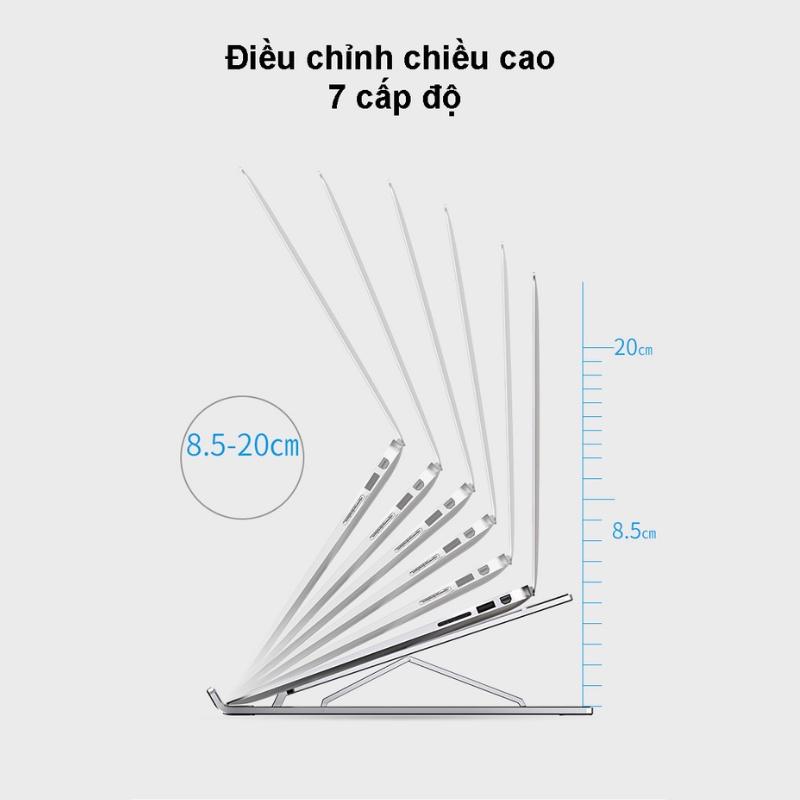 Giá đỡ Laptop, kệ đỡ Laptop bằng nhôm có thể điều chỉnh độ cao, gập lại được cho Laptop 11-15&quot; X6