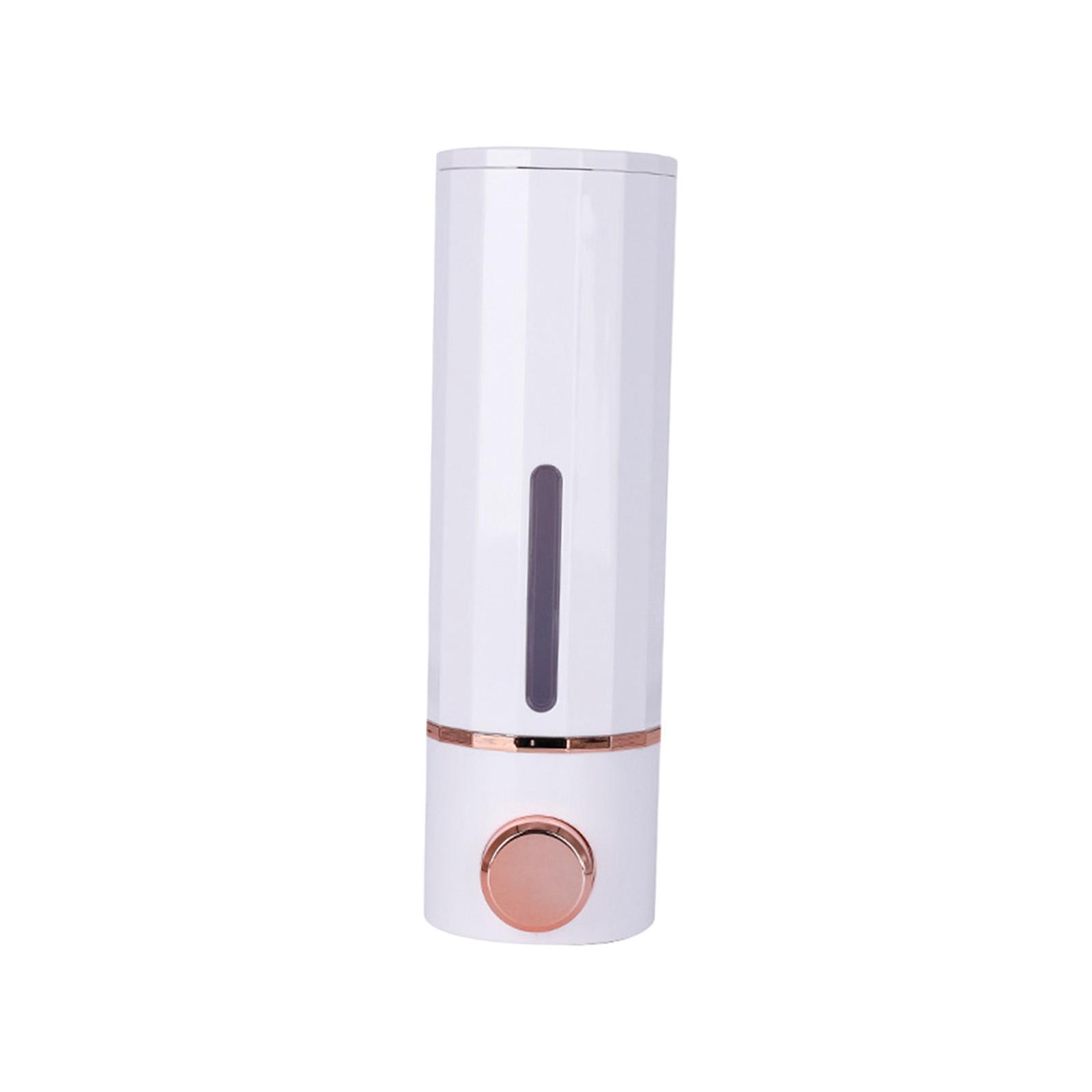 Soap Dispenser Shampoo Dispenser Refillable Stylish 300ml Wall Mount Manual Liquid Pump Dispenser for Hotel Bathroom Washroom