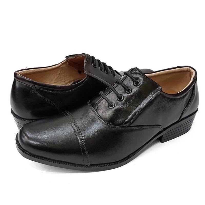 Giày Tây nam kiểu dáng bộ đội,công an,mũi tròn,đế khâu chắc chắn