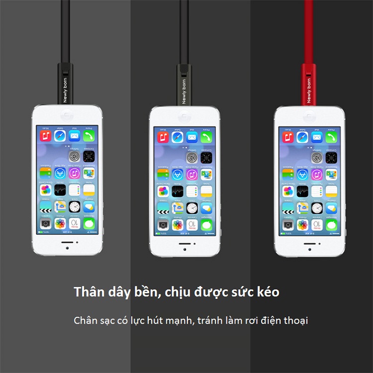 CÁP SẠC ĐIỆN THOẠI TÁI SINH, HỒI SINH SIÊU BỀN CHO Iphone, Android, Type-C - Hàng Nhập Khẩu