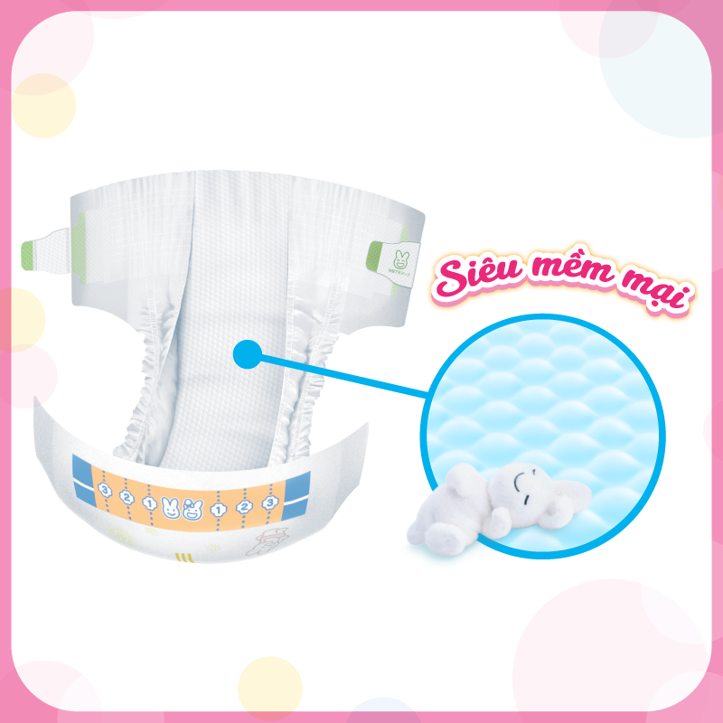 Combo 2 Tã/bỉm dán Merries size NB - 90 miếng