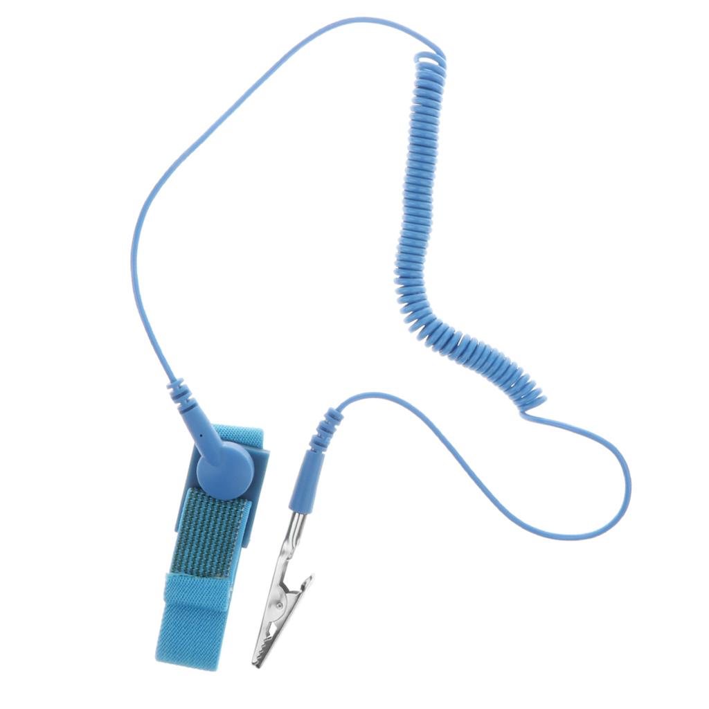 Phép Màu Sáng Bóng Chống Tĩnh Điện Có Dây Vòng Tay ESD An Toàn Xả Dây Băng Cổ Tay