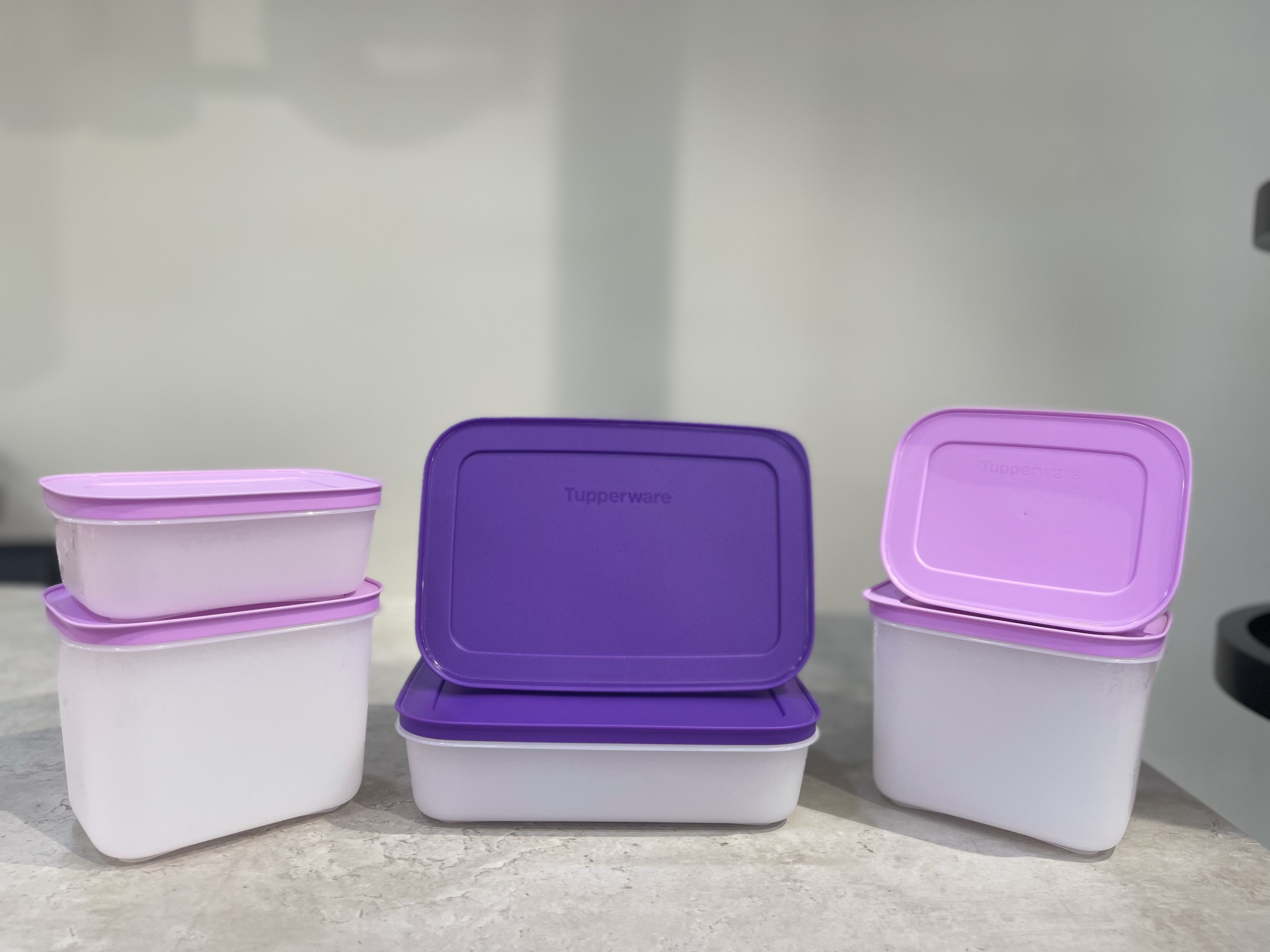 Bộ Hộp Tupperware Trữ Đông Violet - Hàng Chính Hãng
