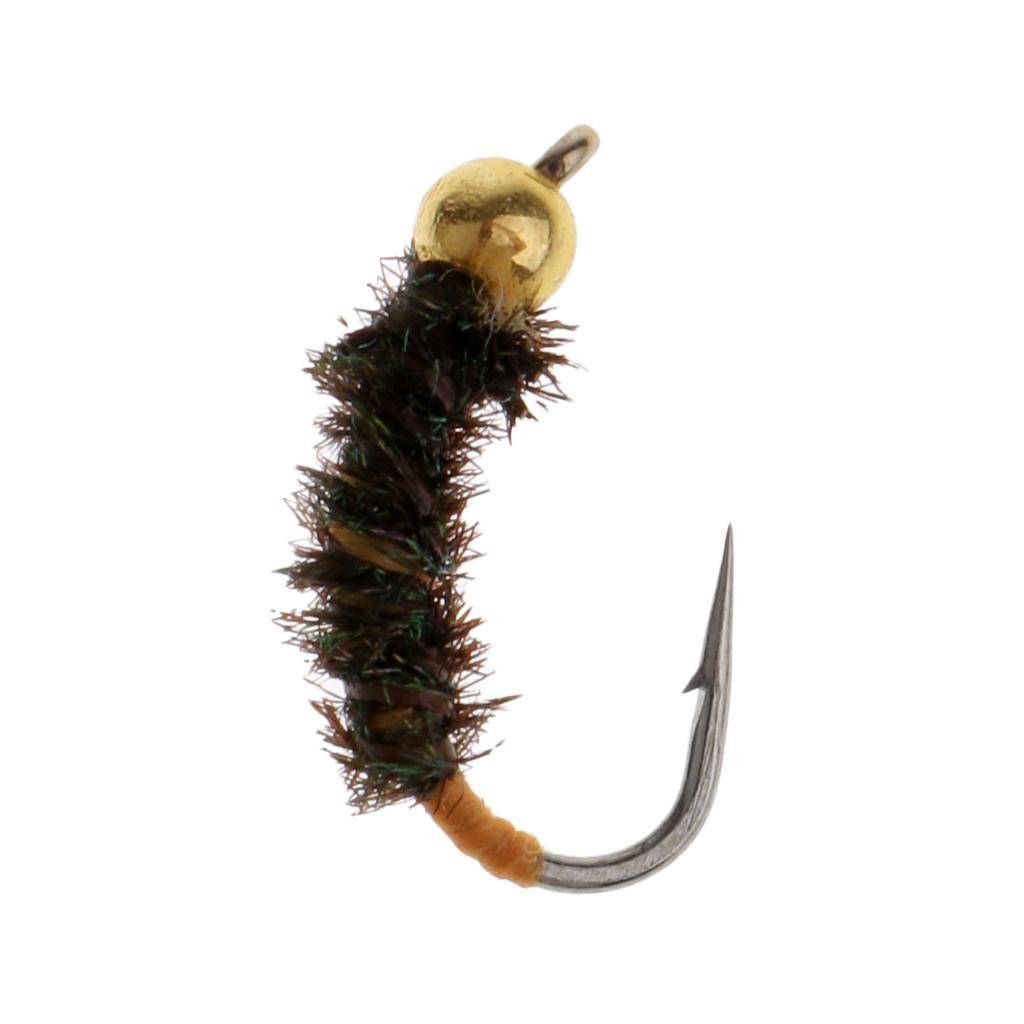 Fly Fishing Flies Hand-tied Fast Sinking Wet Flies Lure for Bass Salmon Carp