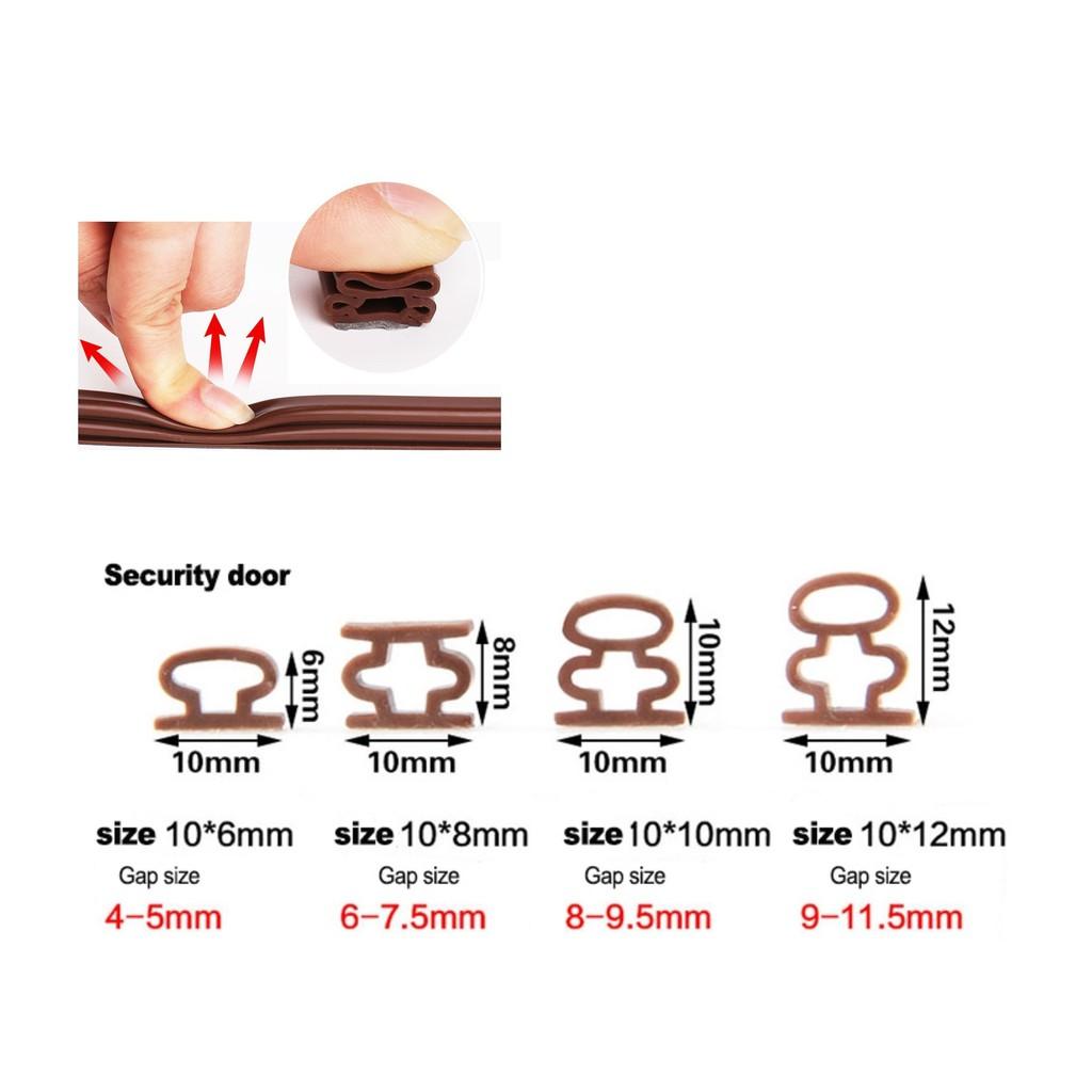 Gioăng dán cánh cửa loại cao cấp siêu dính type D 2 lớp dày 10-15mm, ron cửa chuyên dụng ️PHỤ KIỆN NHÀ CỬA